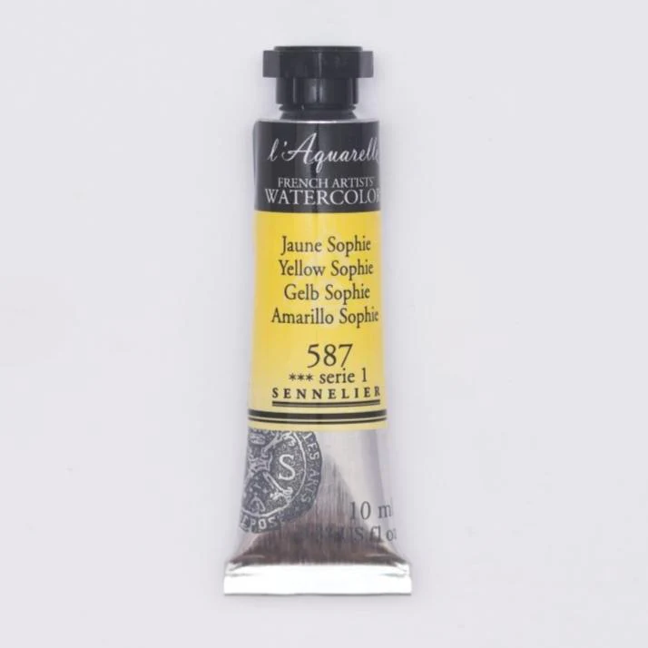 Sennelier French Artists Watercolor - 10ml Tube - 587 Yellow Sophie