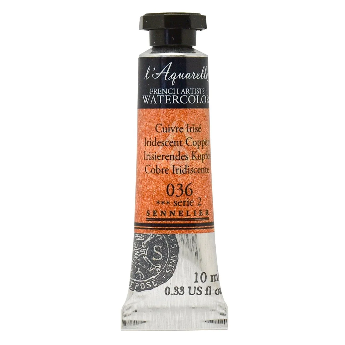 Sennelier French Artists Watercolor - 10ml Tube - 036 Iridescent Copper