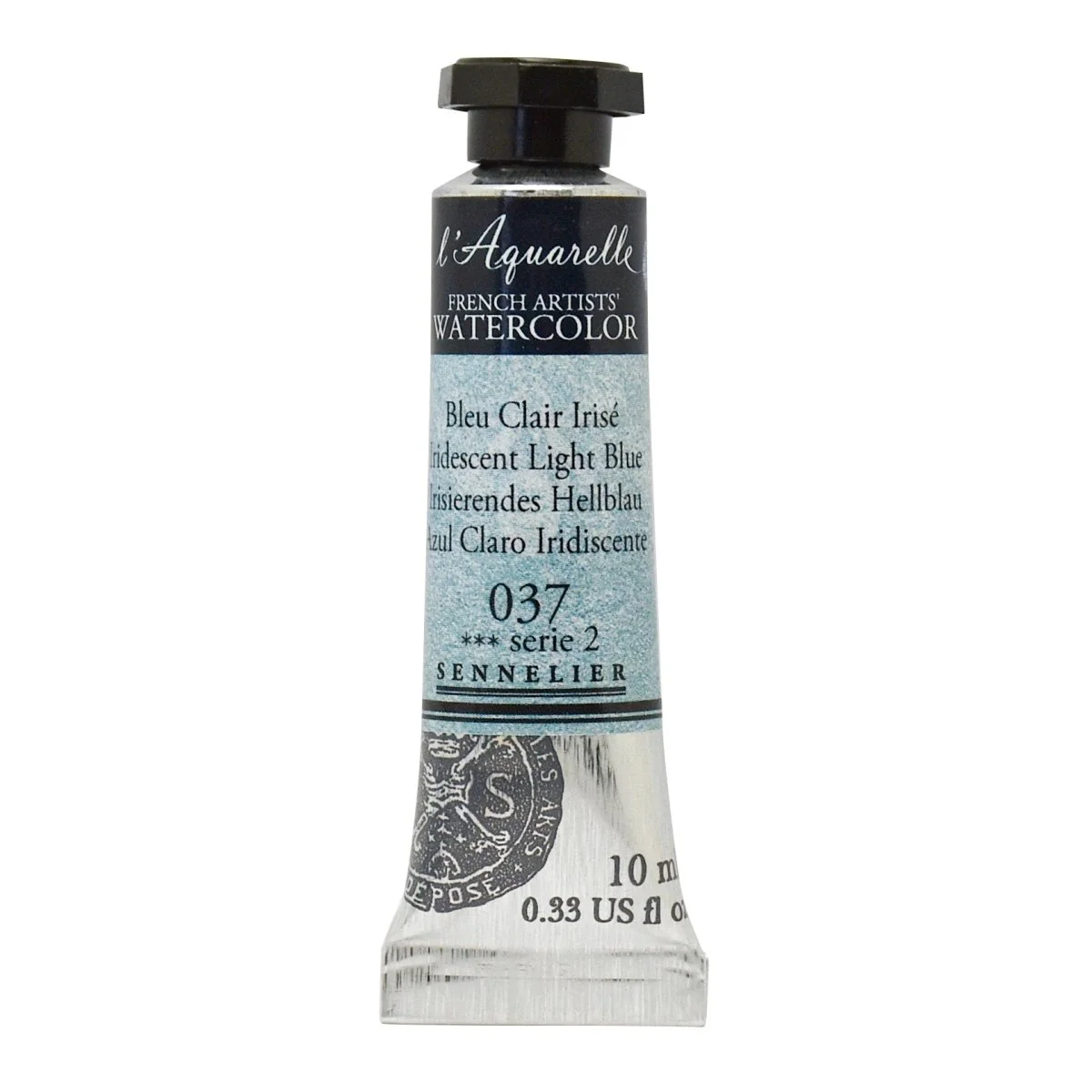 Sennelier French Artists Watercolor - 10ml Tube - 037 Iridescent Light Blue