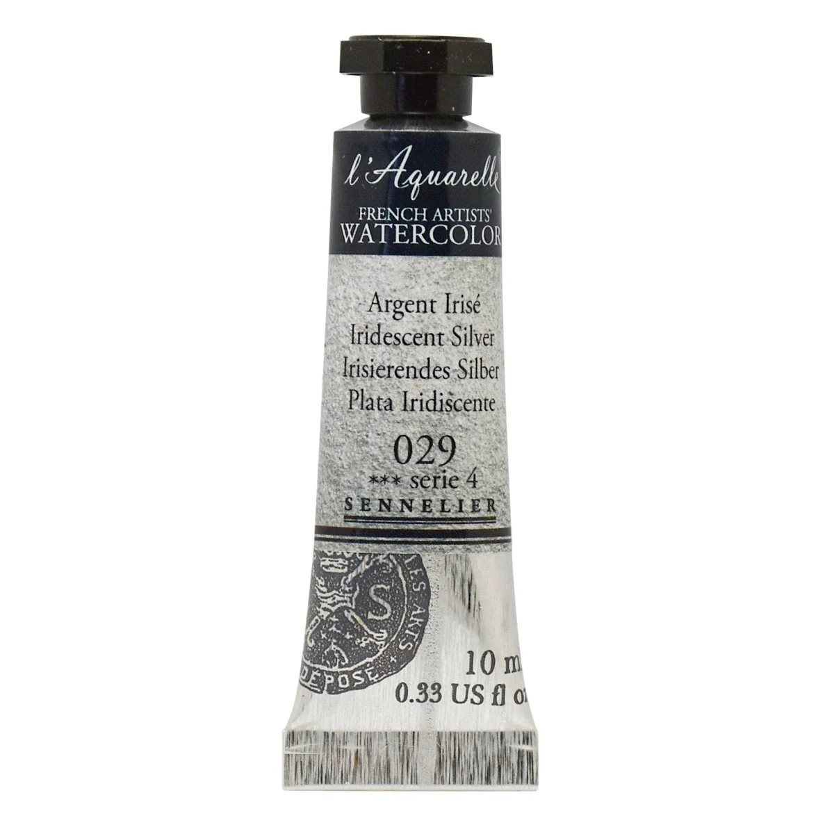Sennelier French Artists Watercolor - 10ml Tube - 029 Iridescent Silver