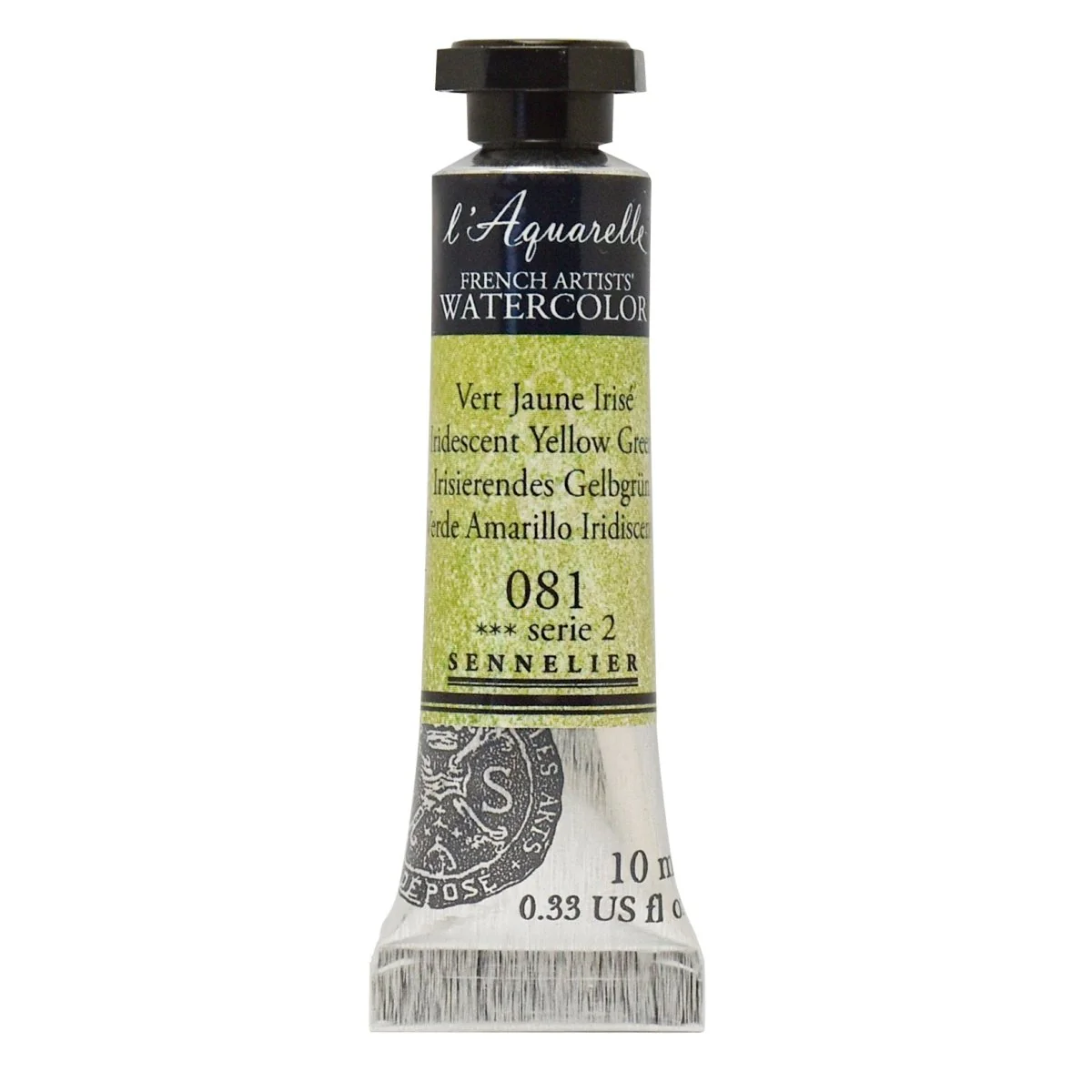 Sennelier French Artists Watercolor - 10ml Tube - 081 Iridescent Yellow Green