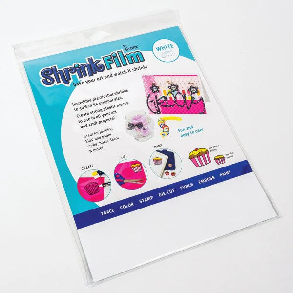 Shrink Film White 8.5X11 6 Sheet Pack