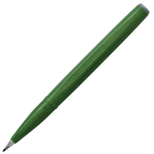 Pentel Brush Sign Pen - Olive Green