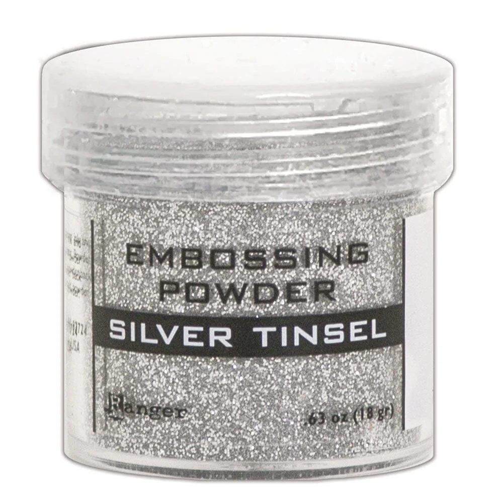 Ranger Embossing Powder 0.63 oz (18 gram) Silver Tinsel