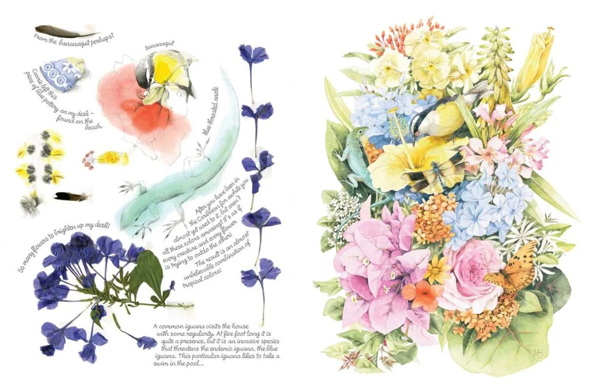 Simon & Schuster - Inspired by Nature Sketchbook by Marjolein Bastin - Paperback; 192 pages / English - Image 4