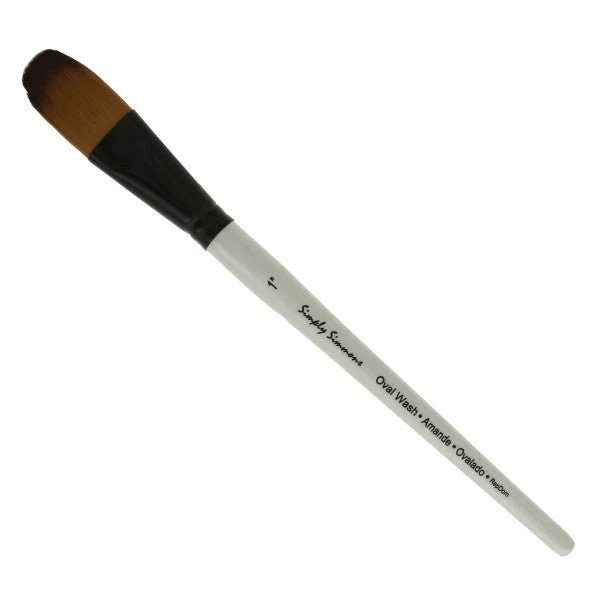 Simply Simmons Brush - Oval Synthetic 1"