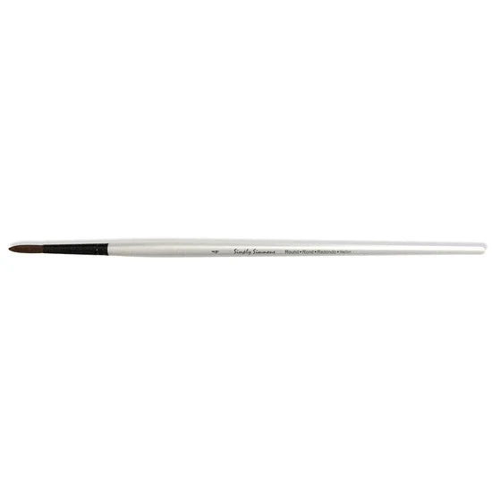 Simply Simmons Extra-Firm Synthetic Long Handle Round 4