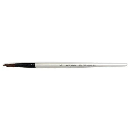 Simply Simmons Extra-Firm Synthetic Long Handle Round 8