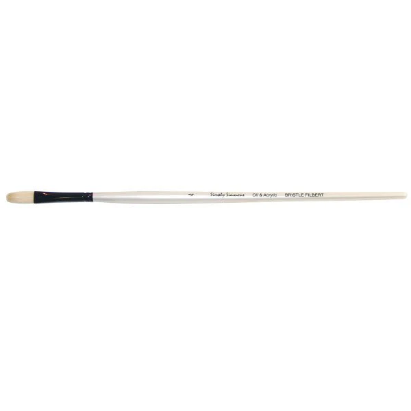 Simply Simmons Long Handle - Bristle Filbert 4