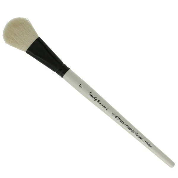 Simply Simmons Oval - White Goat 1"