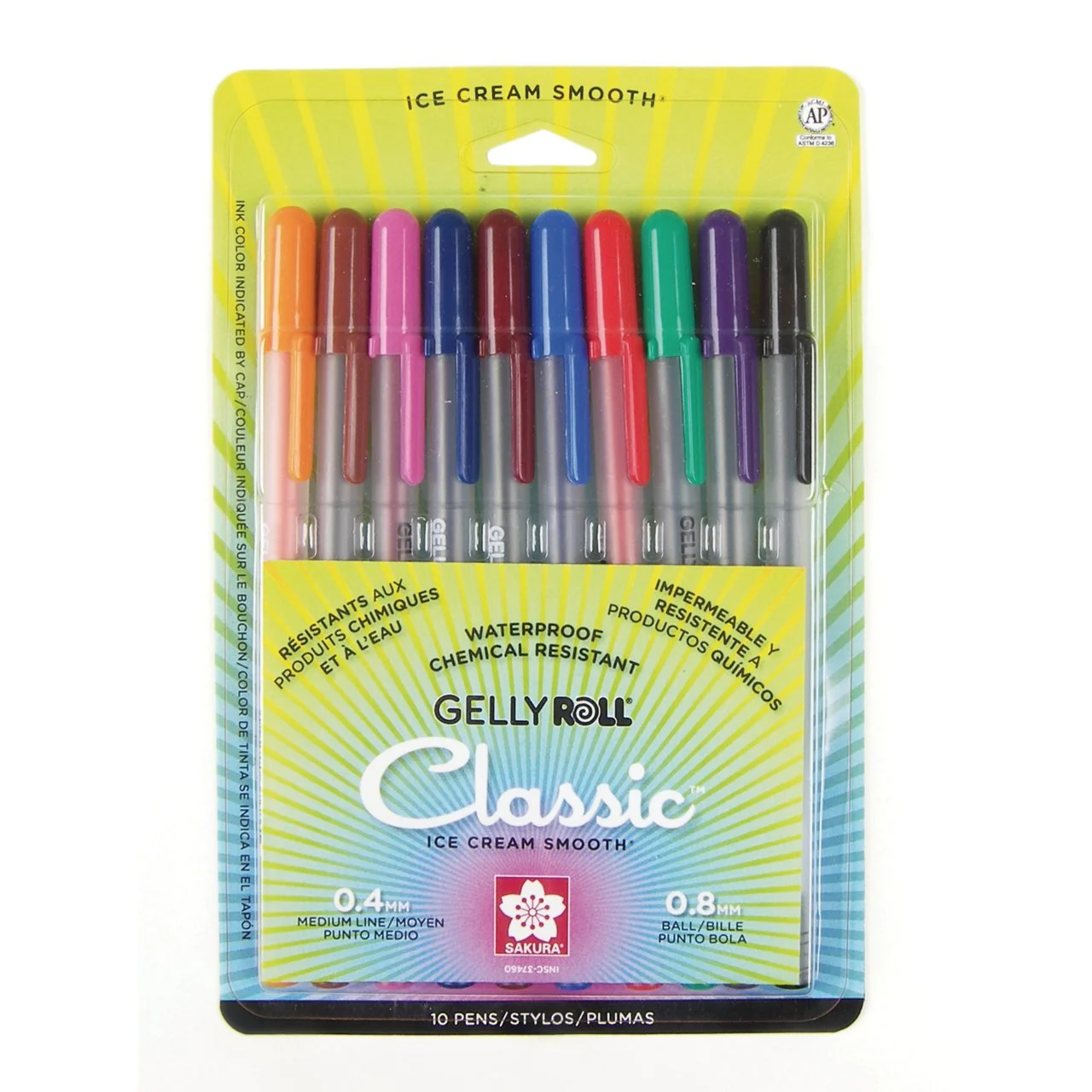 Gelly Roll Classic - 08 Medium - Point Pen Set of 10
