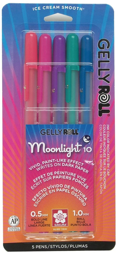 Gelly Roll Moonlight - 10 Bold -Dusk Set Set of 5