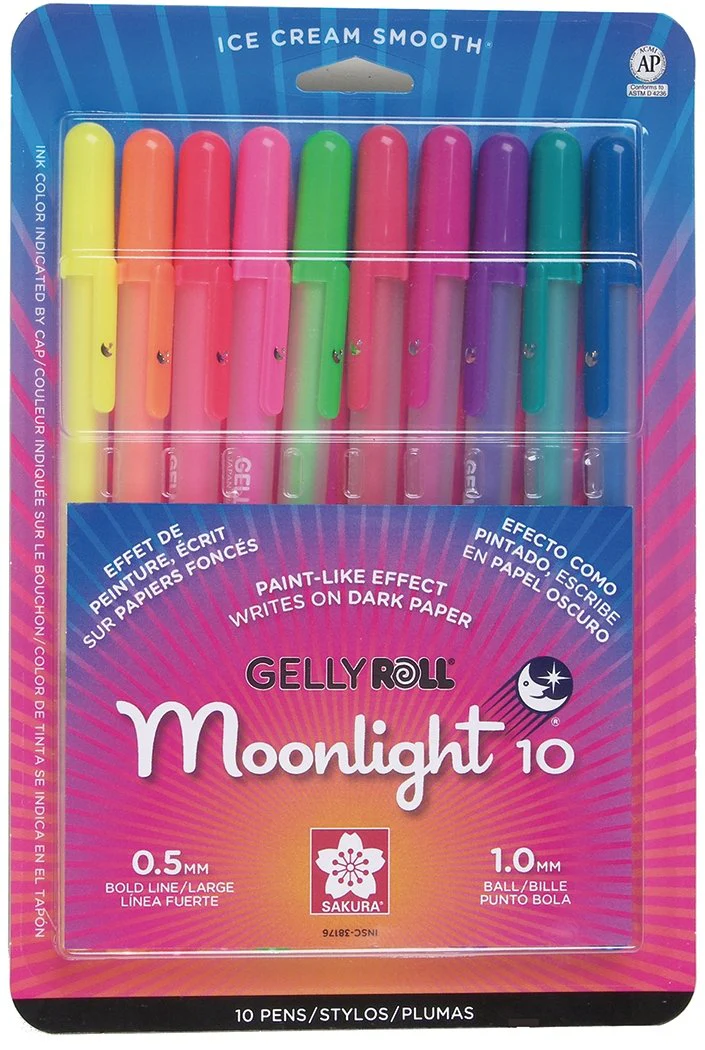 Gelly Roll Moonlight - 10 Bold - Set of 10