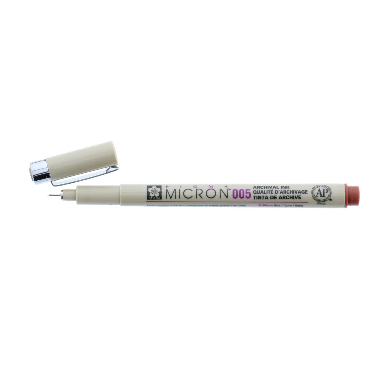 Sakura Pigma Micron Pen 005 (.20mm) Brown - Image 2