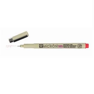 Sakura Pigma Micron Pen 005 (.20mm) Red