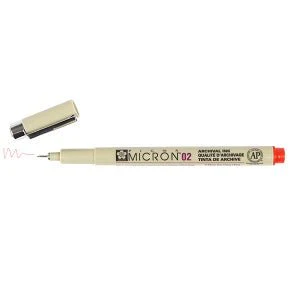 Sakura Pigma Micron Pen 02 (.30mm) Red