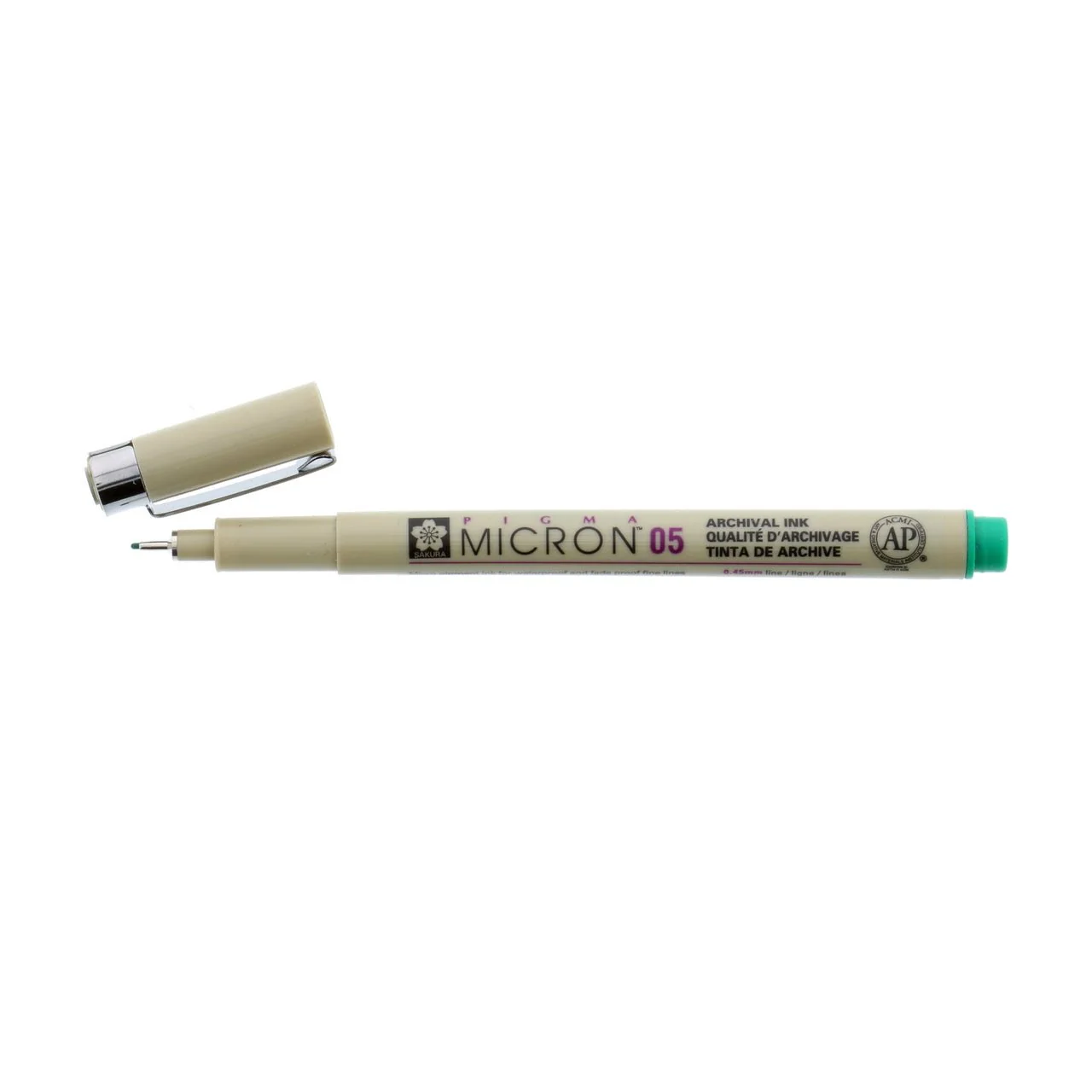 Sakura Pigma Micron Pen 05 (.45mm) Green