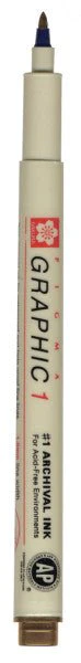 Sakura Pigma Micron Graphic Pen 1.0mm Bullet Tip - Sepia