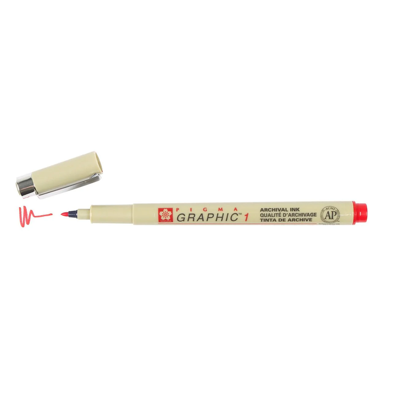 Sakura Pigma Micron Graphic Pen 1.0mm Bullet Tip - Red