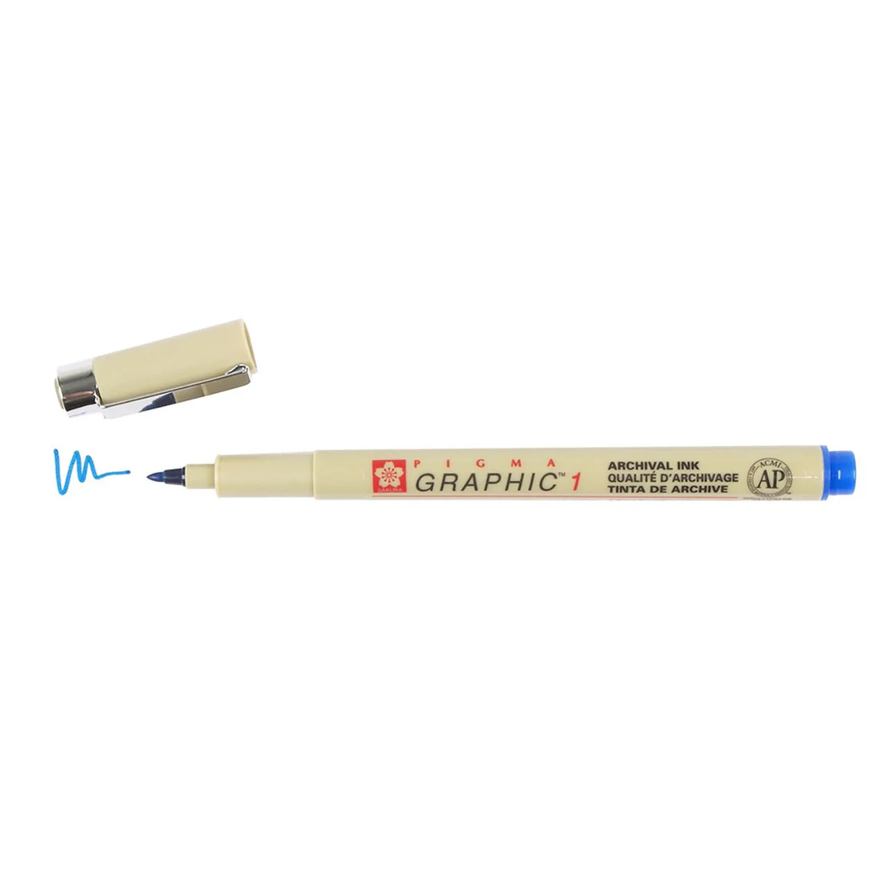 Sakura Pigma Micron Graphic Pen 1.0mm Bullet Tip - Blue