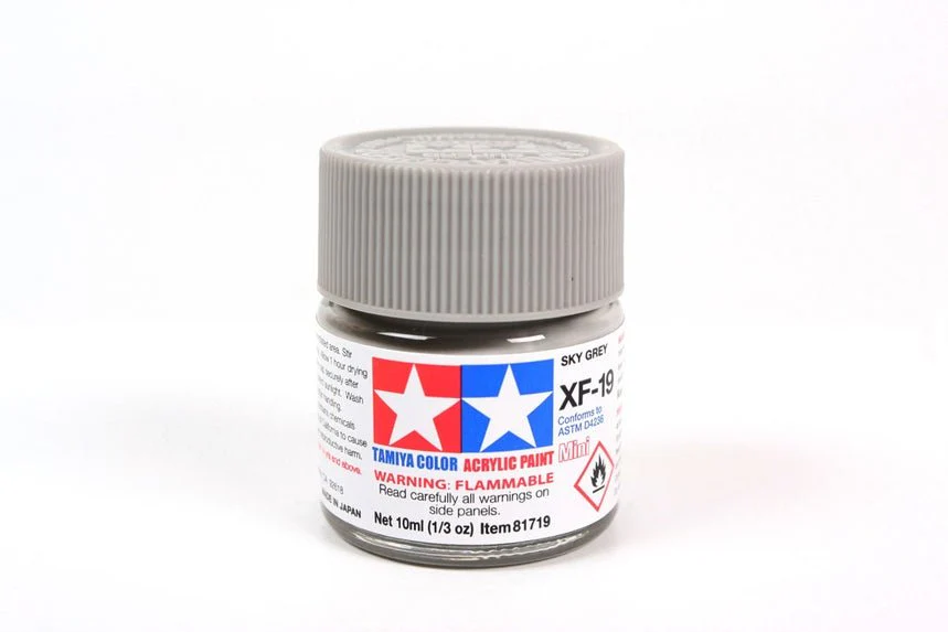 Tamiya Mini Acrylic 10 ml XF-19 - Sky Gray Matte Finish