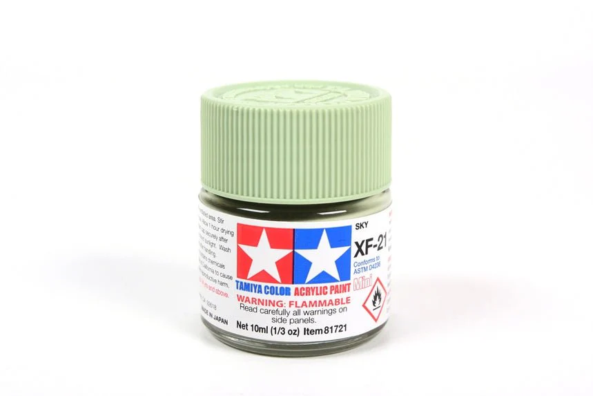 Tamiya Mini Acrylic 10 ml - XF-21 Sky Matte Finish