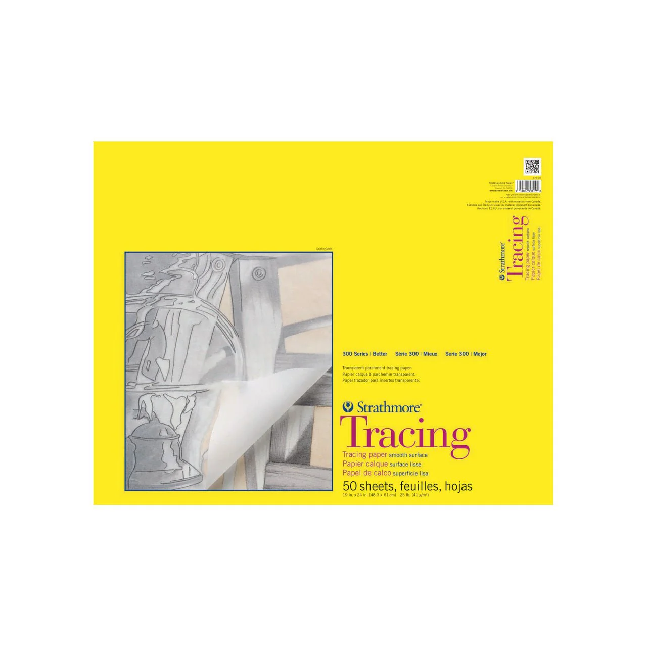 Strathmore 300 Series Tracing Paper 25 lb - 50 Sheets 19X24