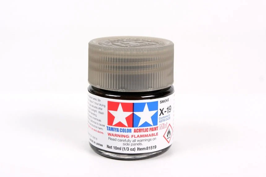 Tamiya Mini Acrylic 10 ml - X-19 Smoke Gloss Finish