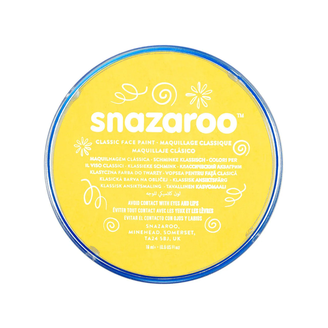 Snazaroo Face Paint 18 ml Bright Yellow