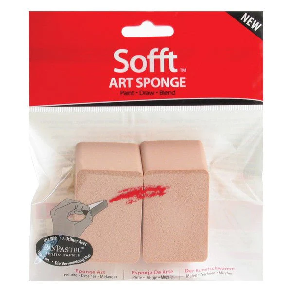 Sofft Tools Art Sponges Flat Angle Slice 2 pack