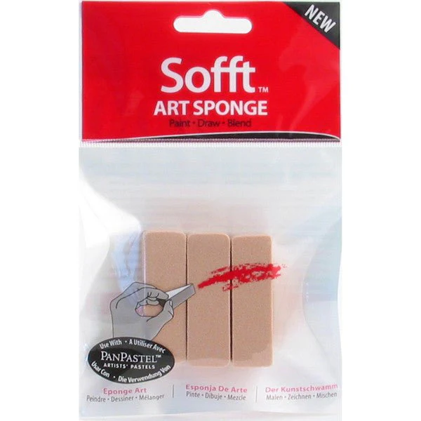 Sofft Tools Art Sponges Flat Sponge Bar 3 pack