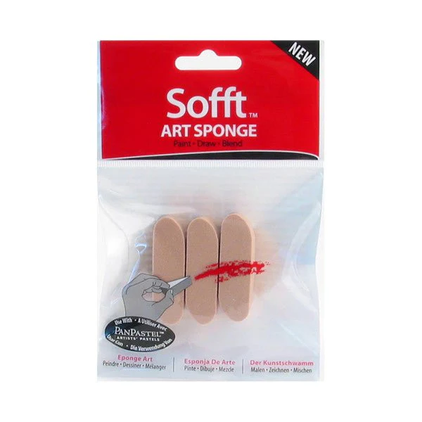 Sofft Tools Art Sponges Rounded Sponge Bar 3 pack