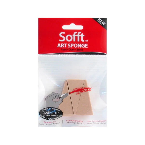 Sofft Tools Art Sponges Wedge Sponge Bar 3 pack