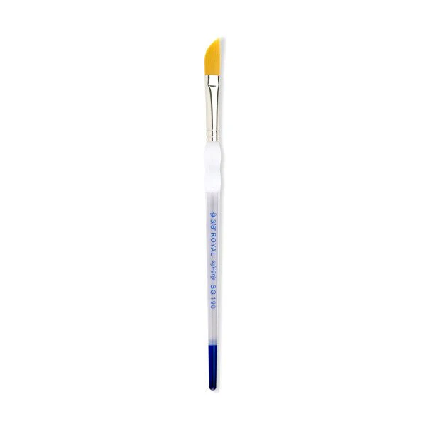 Royal Brush Soft-Grip Golden Taklon Brush, Dagger, 3/8"