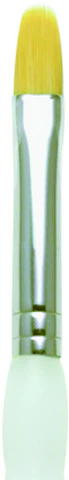 Royal Brush Soft-Grip Golden Taklon Brush, Filbert, 4