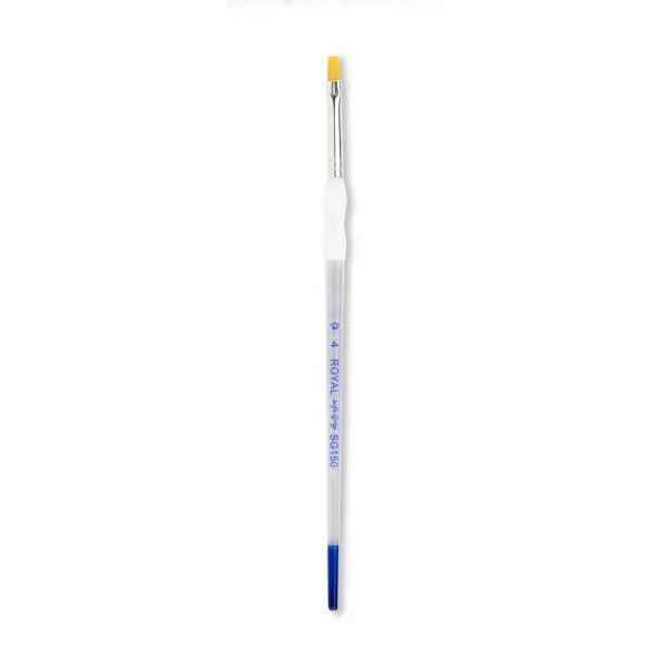 Royal Brush Soft-Grip Golden Taklon Brush, Shader, 4