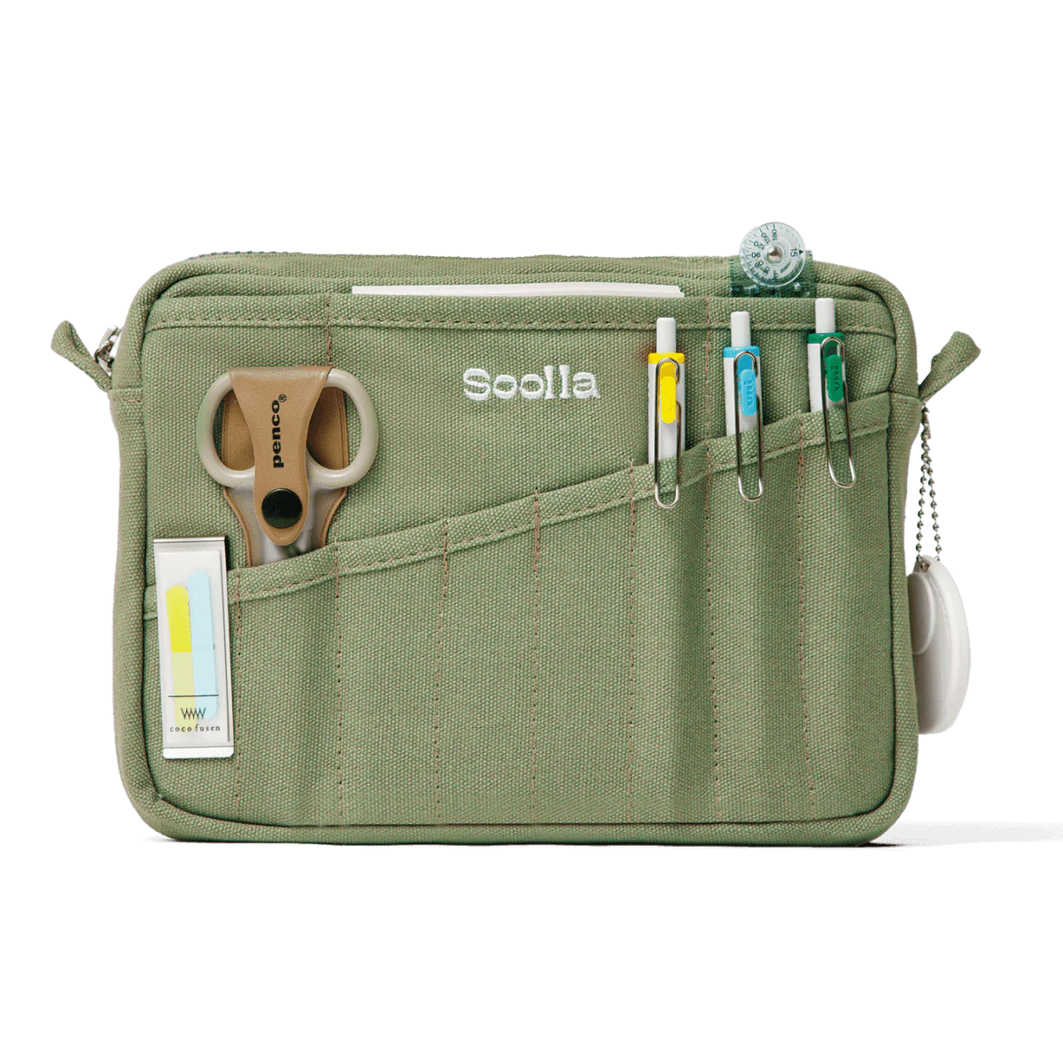 Soolla - Soolla® Studio Pouch, Deep Forest Green (Stationery Pouch) - Image 3