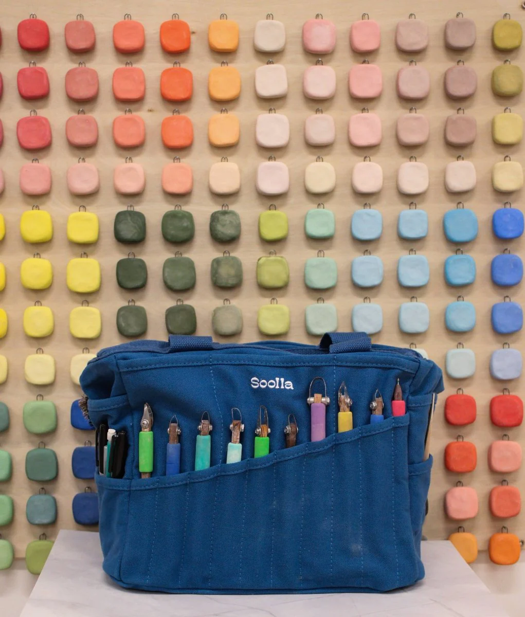 Soolla - Soolla Studio Artist Bag, Blueberry Bliss, Pottery Tool Bag - Image 3