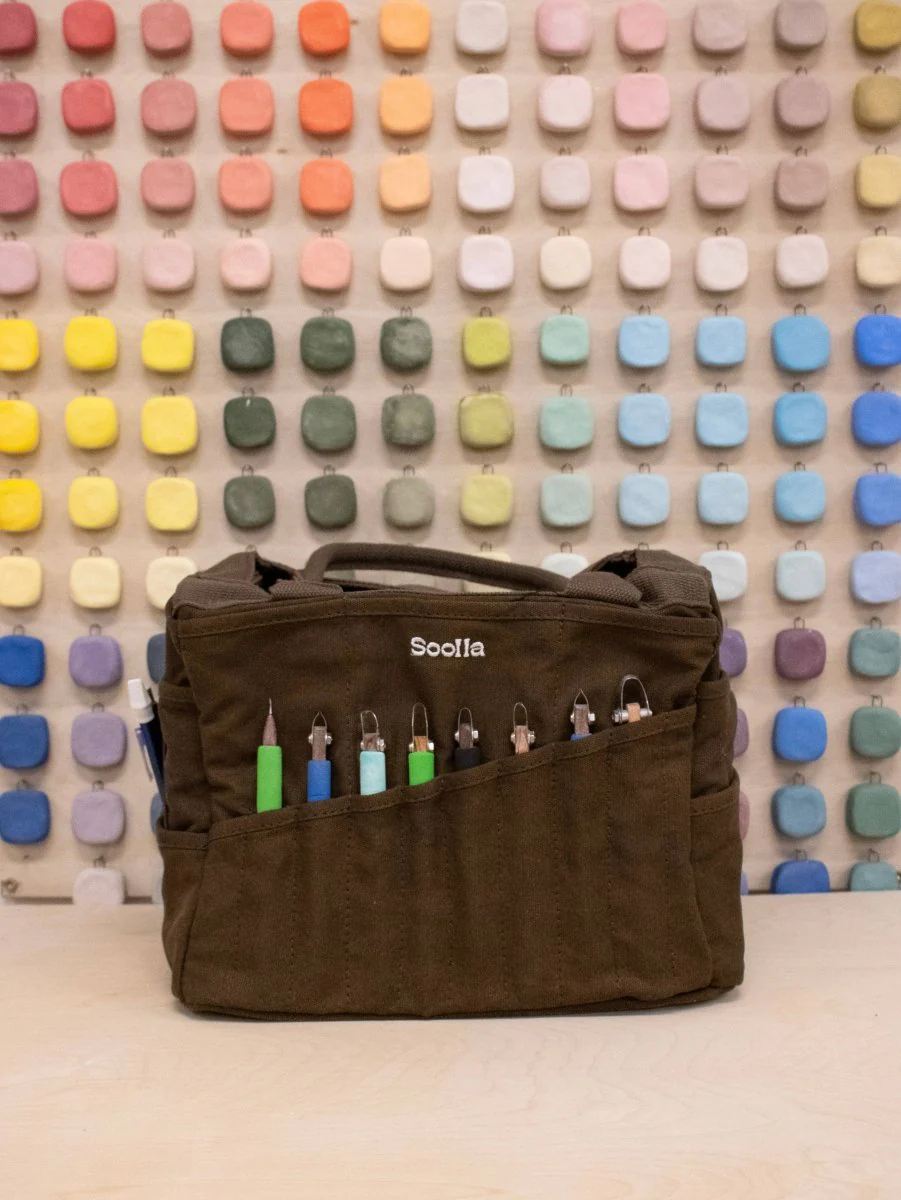 Soolla - Soolla Studio Artist Bag, Coffee Bean, Craft Tote Bag - Image 10