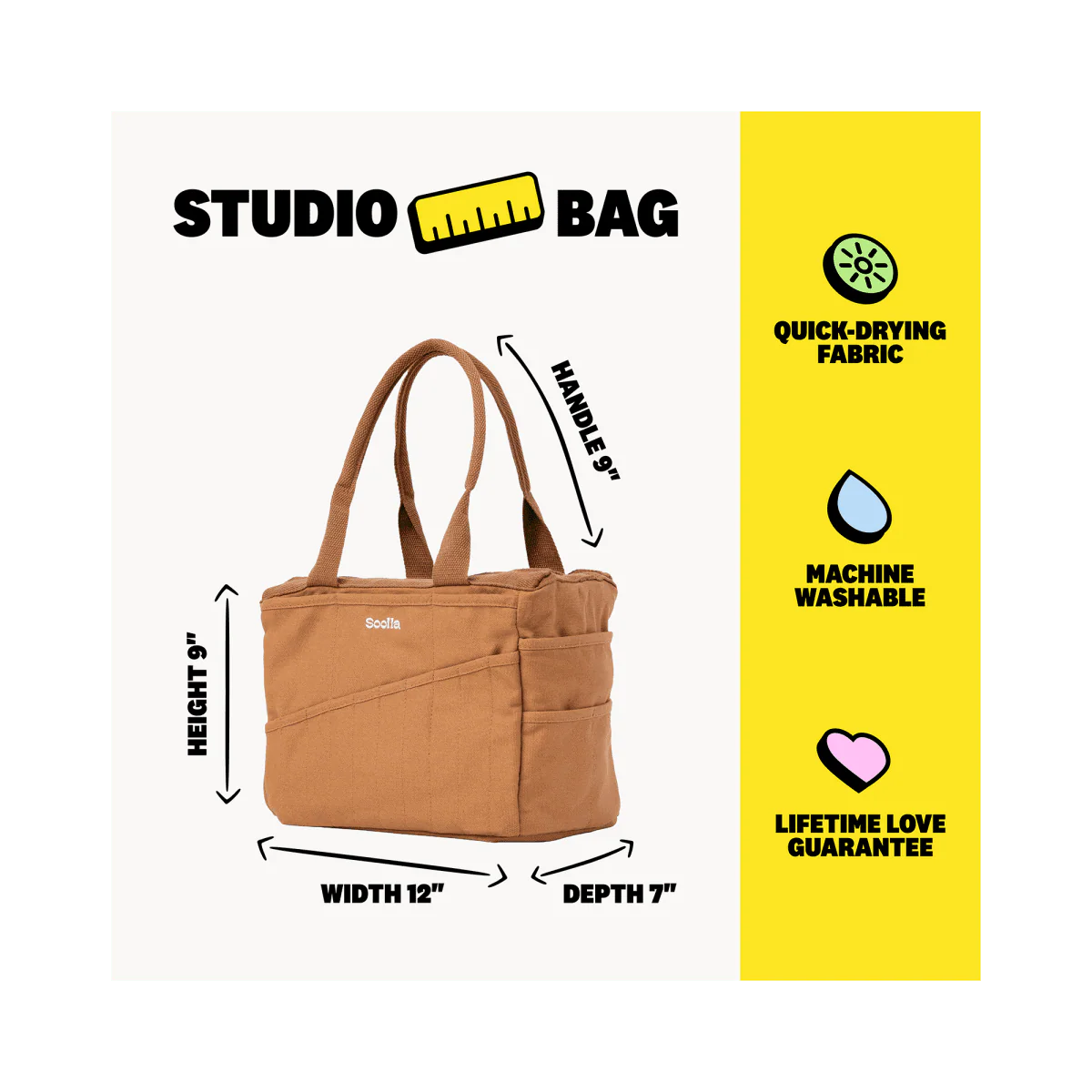 Soolla - Soolla Studio Bag, Cinnamon, Pottery Tool Bag - Cinnamon - Image 9