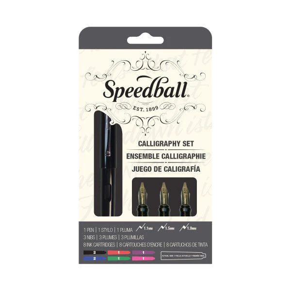 Speedball Calligraphy Fountain Pen Set 12 piece