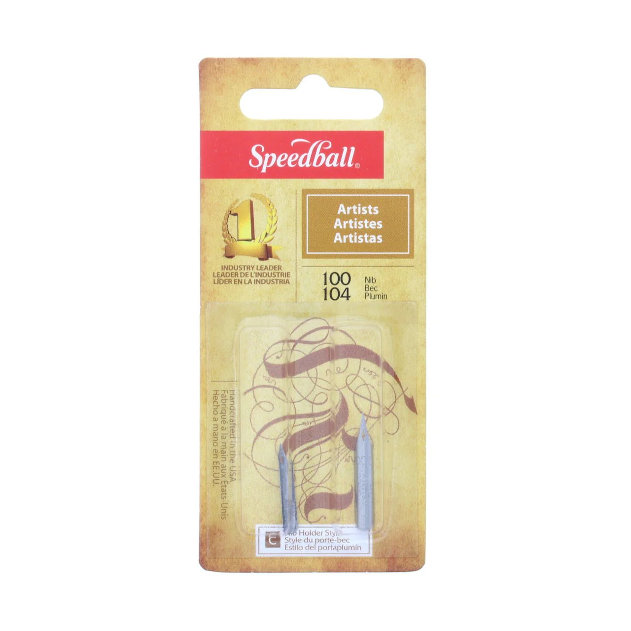 Speedball Pen Nib 2-pack - 100 Artist Nib & 104 Finest Nib