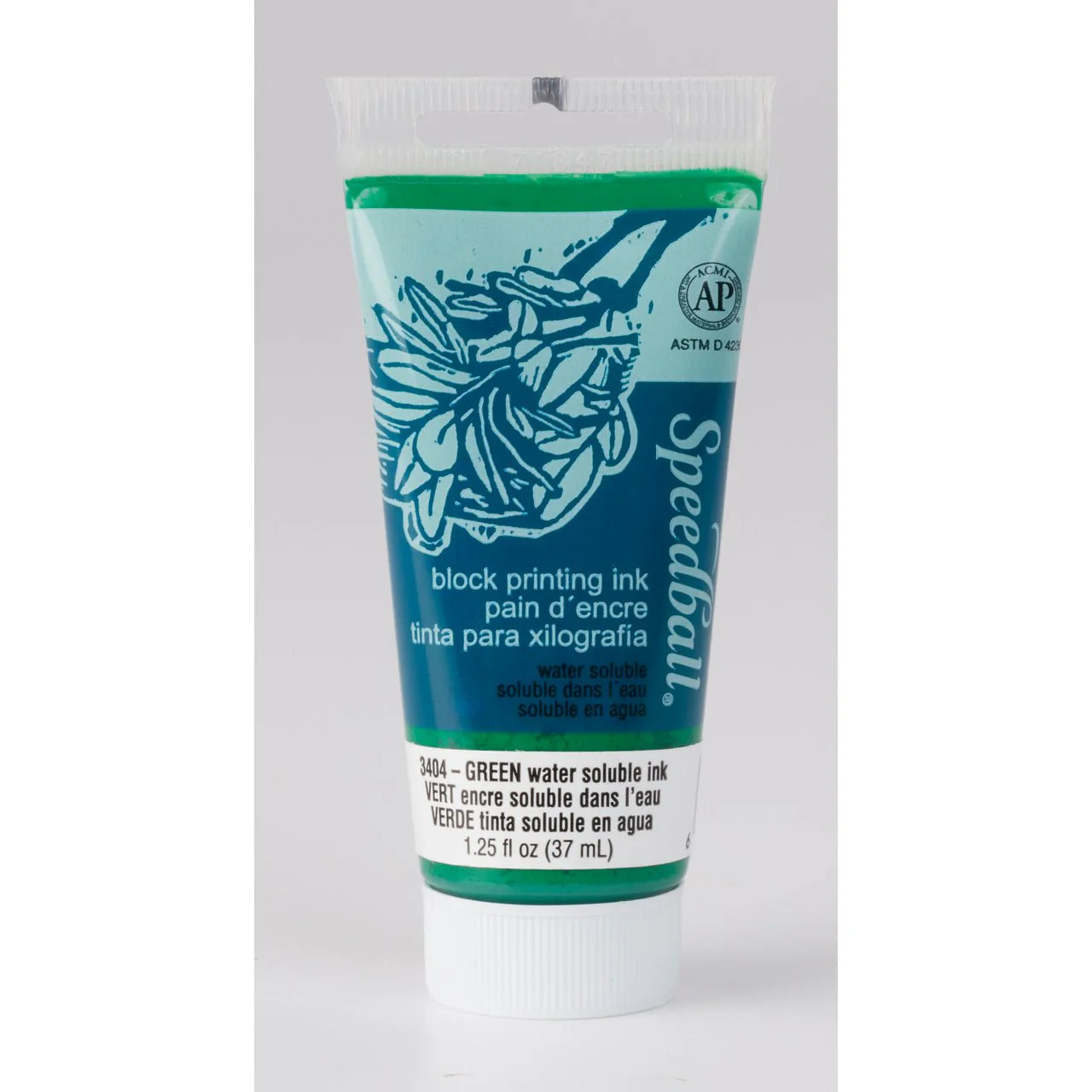 Speedball Block Printing Ink - Water Based 1.25 fl oz (37cc) Green
