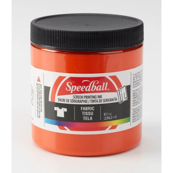 Speedball Fabric Screen Printing Ink - 8 oz Orange