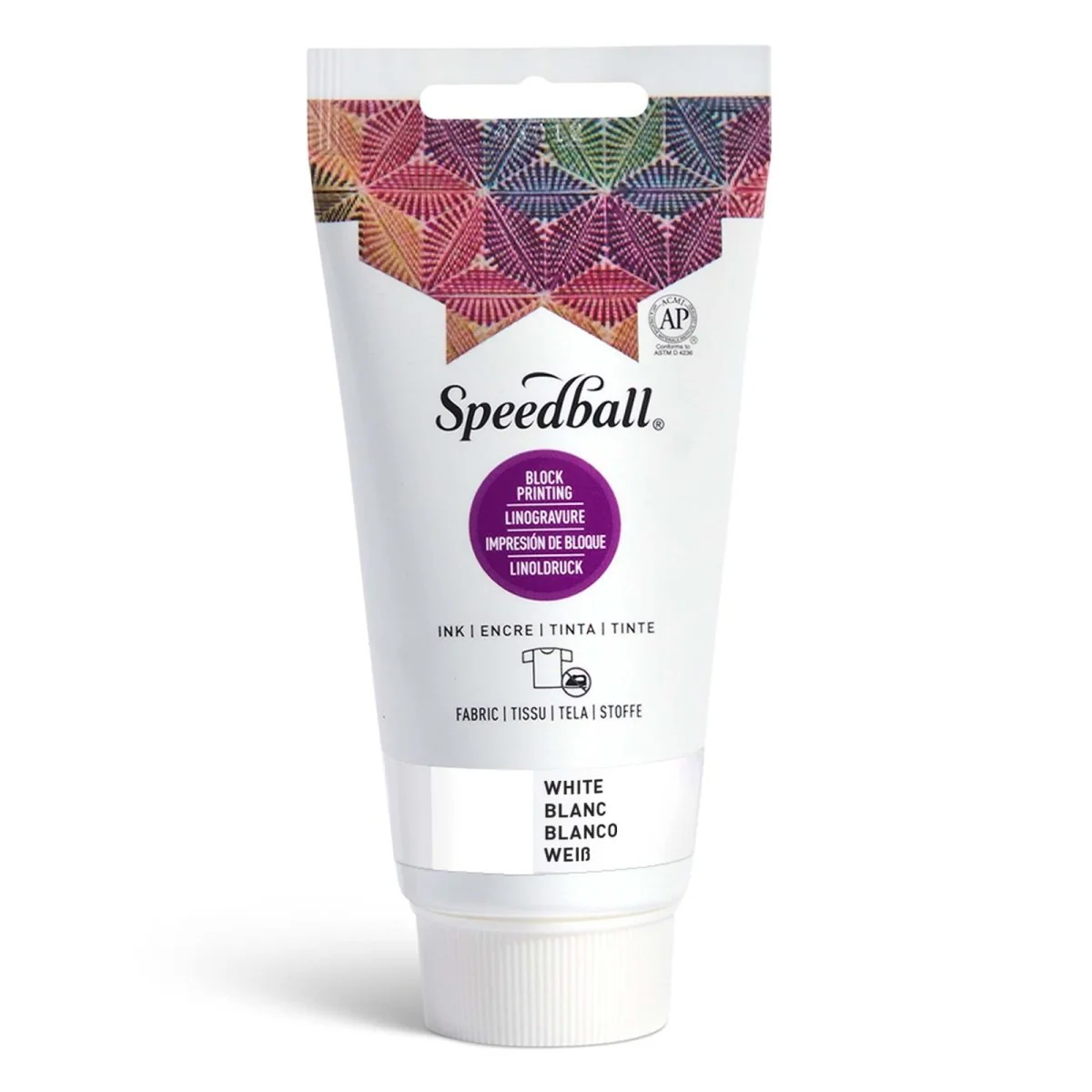 Speedball Printing Inks for Fabrics - 2.5 oz. - White