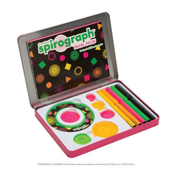 Spirograph Neon Design Tin Set