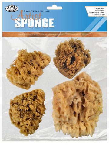 Royal Natural Sea Sponge Set - 4 Wool Sponges