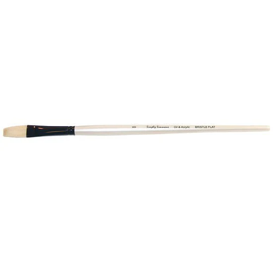 Simply Simmons Long Handle Brush - Bristle Flats 8