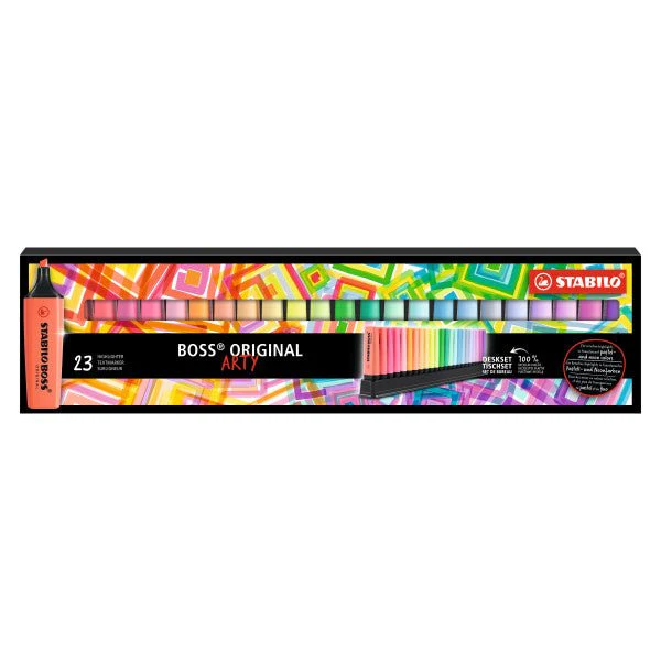 Stabilo Boss Original Highlighter - 23 Piece ARTY Desk Set