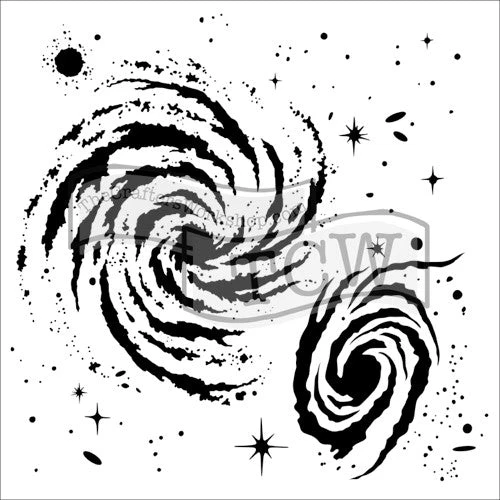 Crafters Workshop Stencil 6X6 - Galaxy